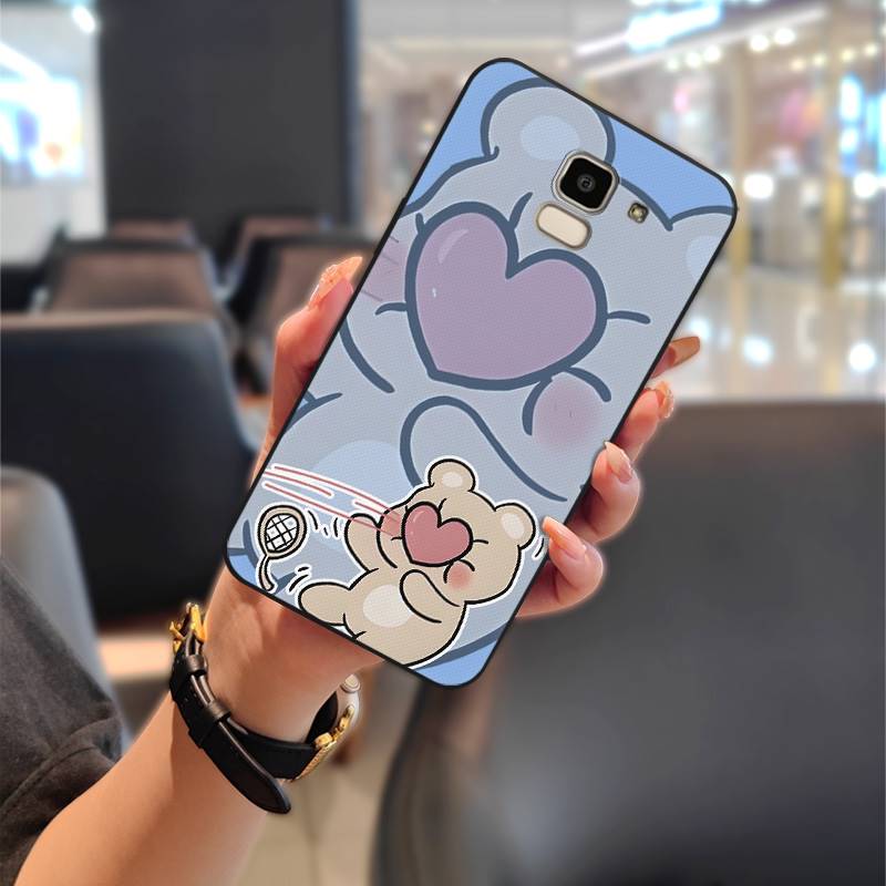 Shockproof Dirt-resistant Phone Case For Samsung Galaxy J6 2018/SM-J600F Durable Silicone Cartoon Anti-dust Soft case
