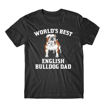 World's Best English Bulldog Dad Dog Owner Graphic T-Shirt