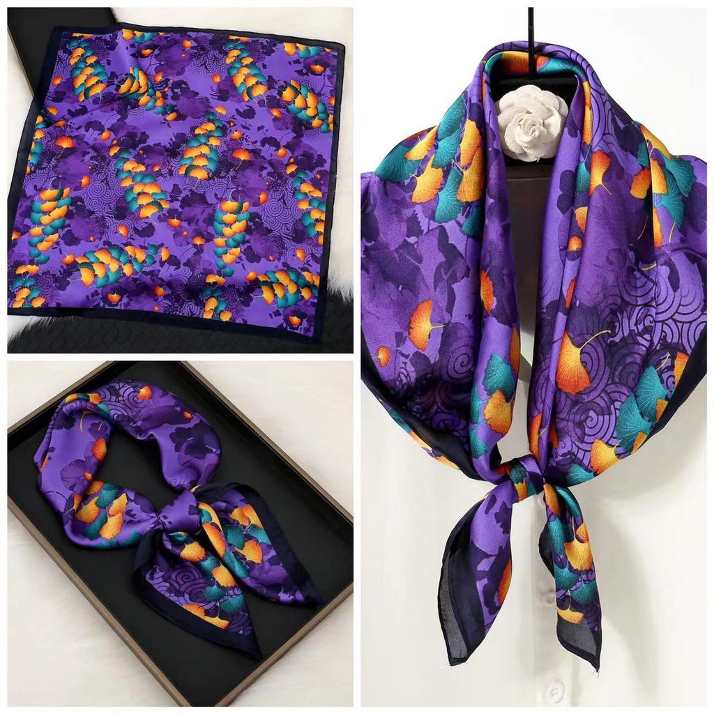 Eleganti Foulard di Seta da Donna Con Centinaia di Camicie, Assistenti di Volo, Decorazione Professionale, Protezione del Collo, Foulard, 70 Foulard Quadrati Piccoli.