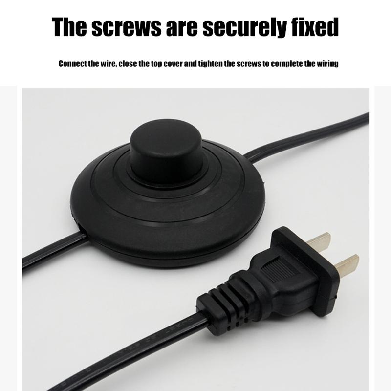 2Pcs Step on Button Control Floor Footswitch Round Reset Button Pedal Switches Foot Pedal Push Switches Easy to Use