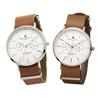 Pair Watch SM15117 Men’s and Women’s Brown Box Included
