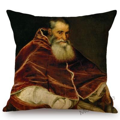 Neoclassic Italian Renaissance Titian Christian Bible Theme Painting Venus Home Decor Sofa Pillow Case Vintage Art Cushion Cover
