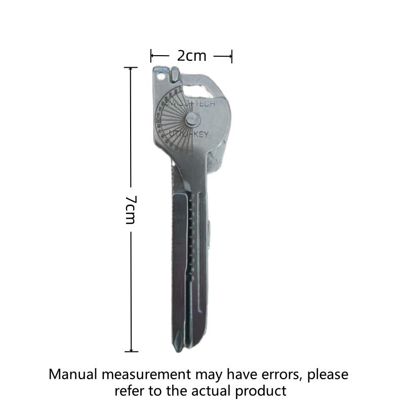 Bottle Opener Compact Outdoor Utility Pliers with Key 8in1 MultiTool Keychain for Camping Survival | Folding Screwdriver