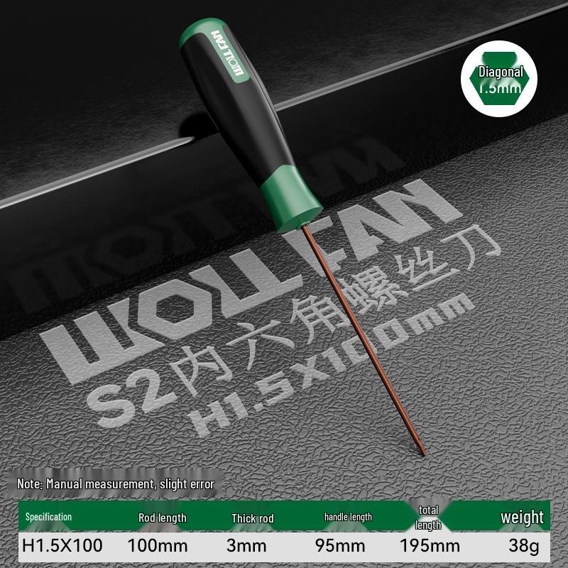 Hexagon Screwdriver Set: 6-Point Extended Handle (H2.5, H3, H6)