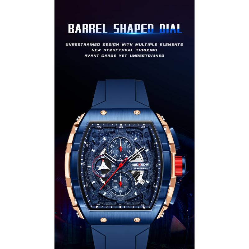 Fashion Movement Quartz Watch For Men Business Date Wristwatch Luxury Waterproof Time Clock