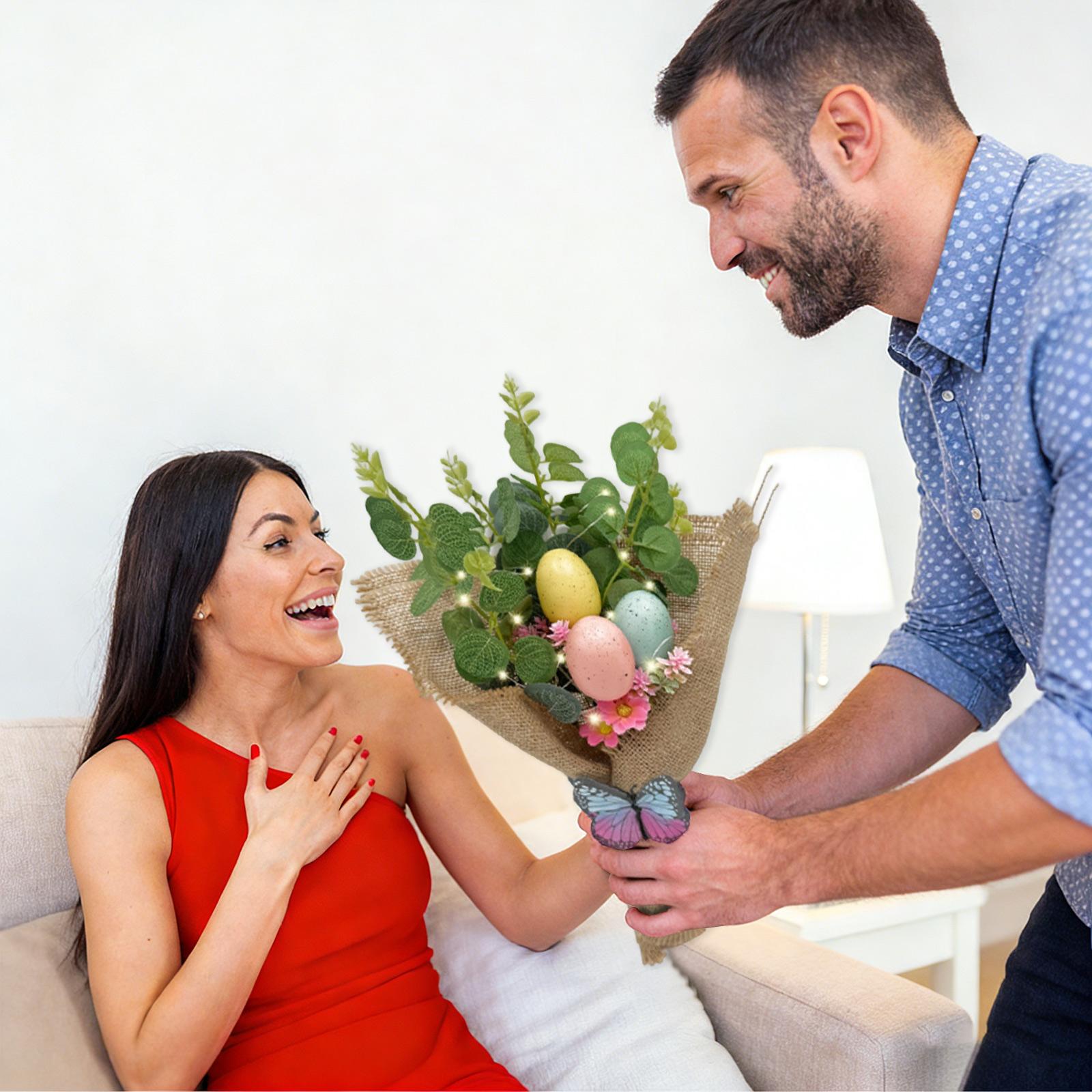 

Artificial Egg Easter Bouquets For Home Decoration & Gifting One Size