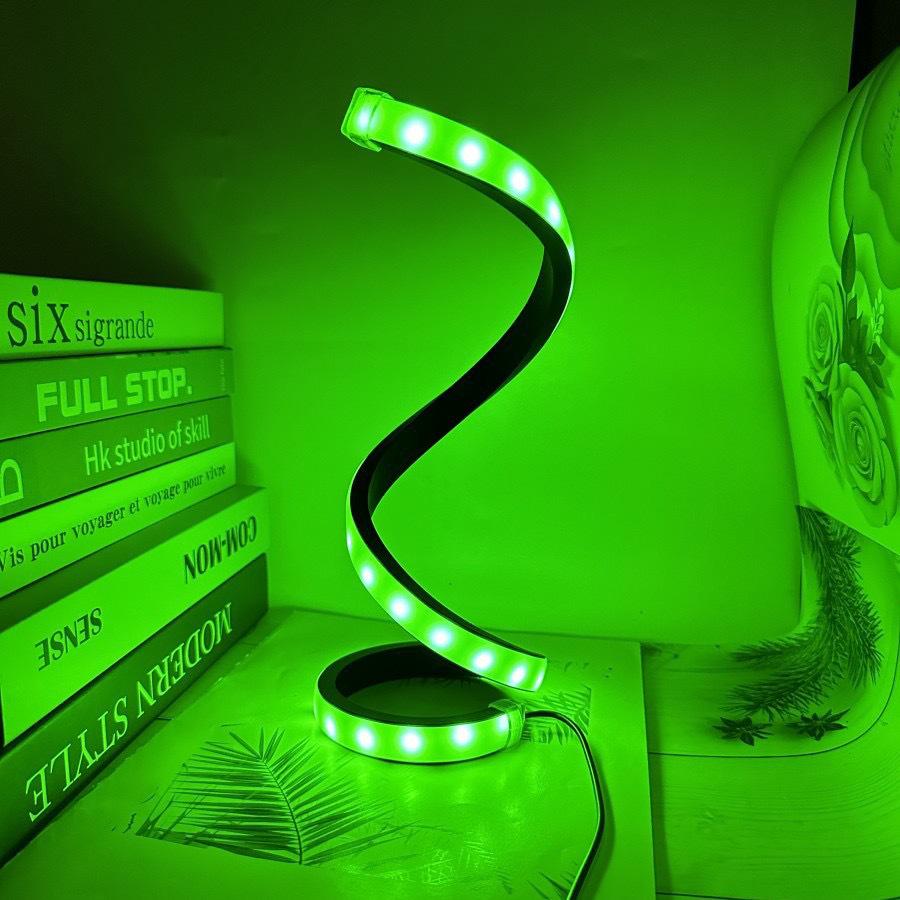 2025 Cross-border E-commerce: Modern Spiral, Adjustable LED, USB-Powered Desk Lamps