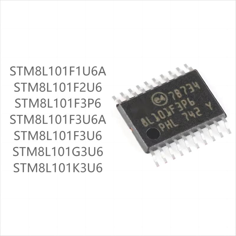 

100PCS brand new STM8L101seriesF1U6A F2U6 F3P6 F3U6A F3U6 G3U6 K3U6 STM8L101F3U6(250pcs)
