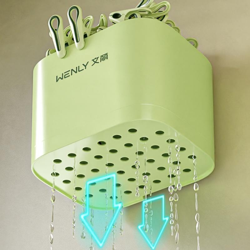 Multifunctional Hanging Storage Basket Bathroom Wall-Mounted Rack Kitchen Ginger Garlic Sundries Sorting Storage Basket Box