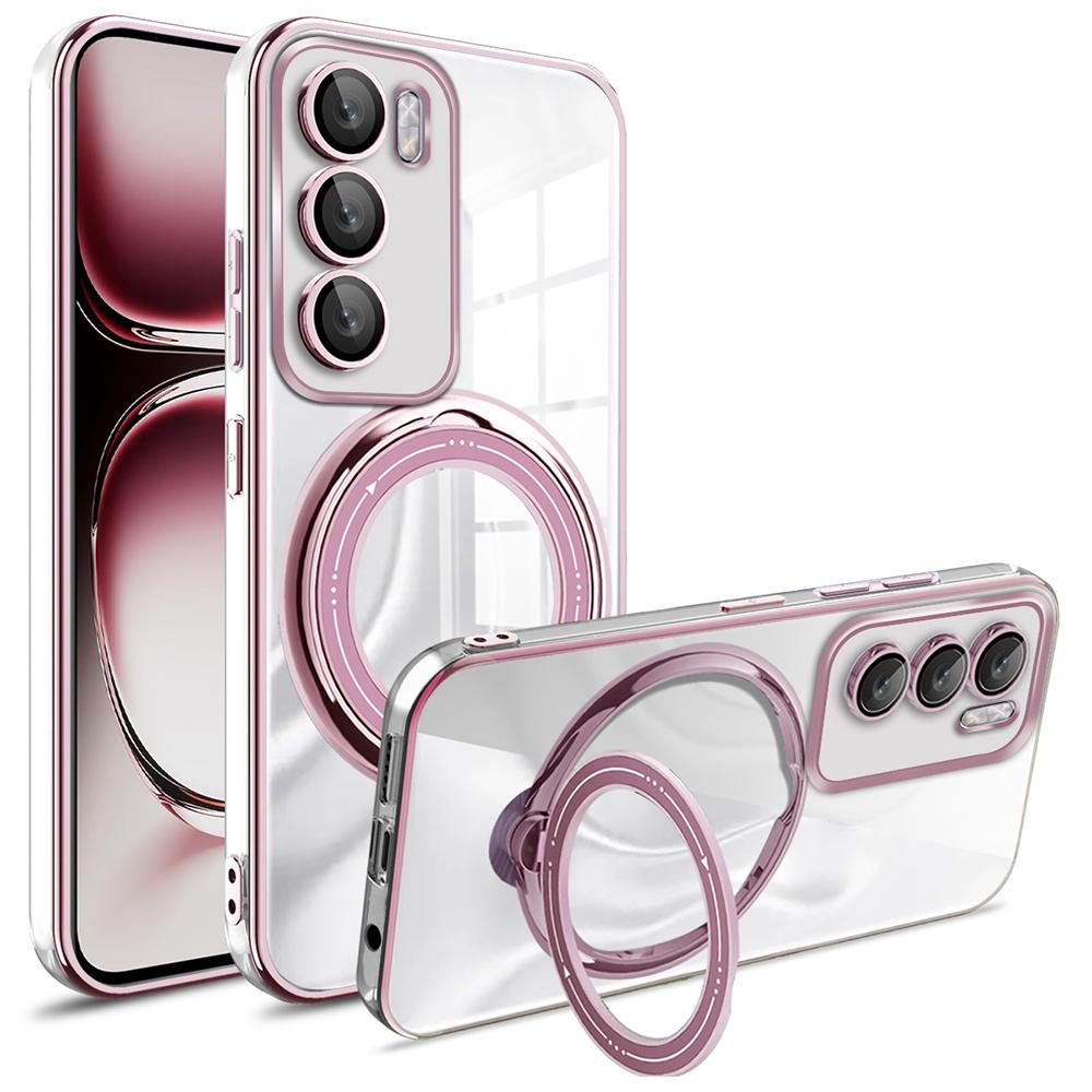 For Oppo Reno12 Pro 5G (Global) Case Kickstand PC+TPU Magnetic Phone Cover