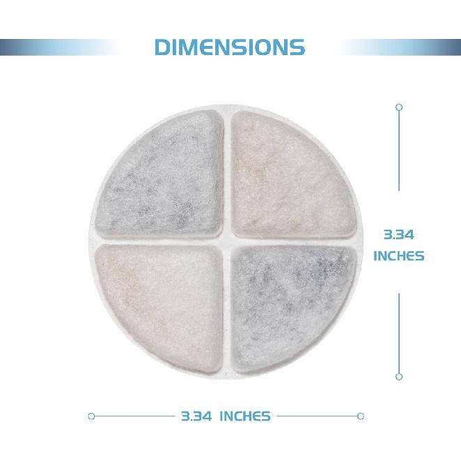 12 Pack Cat Water Fountain Filters Compatible with Pet Fountain Filters Replacement, Pet Filters for Water Fountain