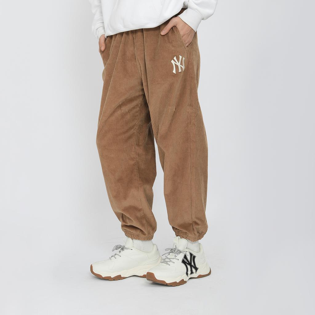 New MLB New York Yankees Knitted Sweatpants Unisex Brown 3AWP12014-50BGD