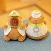 Cute Simulation Capybara Pendant Cartoon Capybara Fluffty Animal Doll  Birthday Gift