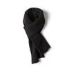 Men's Long Cashmere Knit Neck Warmer Scarf - Thickened Solid Color for Autumn and Winter