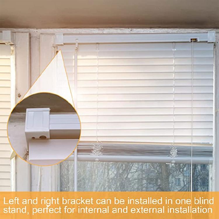 6 Pieces Vertical Blind Bracket White Profile Box Mounting Bracket Replacement