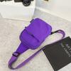 Sports travel breast bag men's and women's tide brand outdoor running shoulder small backpack canvas ultra-light girls' messenger bag summer