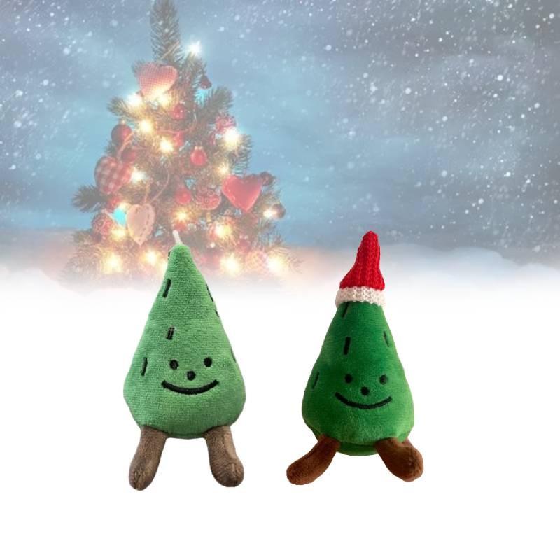 Tree Christmas Keychain Cute Decorative Plush Toy Pendant Doll Gift Decoration