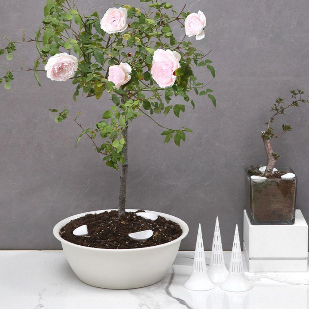 1pc Plastic Plant Root Aeration Cone Anti-Root Rot Breathable Plant Watering Device Flower Pot Ventilation Cone Flower Pots