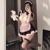 Sexy Lingerie Translucent Maid Maid Uniform Sexy Passion Transparent Nightdress Outfit Cute Cosplay Cover