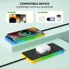 Car Wireless Charger Silicone Non Slip Pad RGB Light for IPhone15 14 13 12 Samsung 15W Car Phone Chargers Fast Charging Station