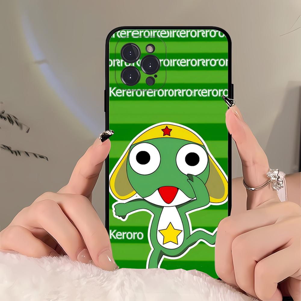 Cartoon Keroro Gunsou Frog  Phone Case For iPhone 16 15 14 11 12 13 Mini Pro XS Max Cover 6 7 8 Plus X Funda Shell