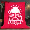 Nottingham Forest Pattern Flannel Blanket High Quality All Seasons Warmth and Comfort Perfect for Christmas Gifts.