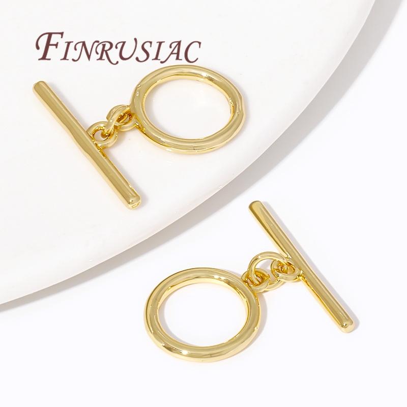Multi Styles Toggle Clasp For Necklace 18K Gold Plated OT Toggle Clasp For Jewelry Making Findings DIY Bracelets Accessories