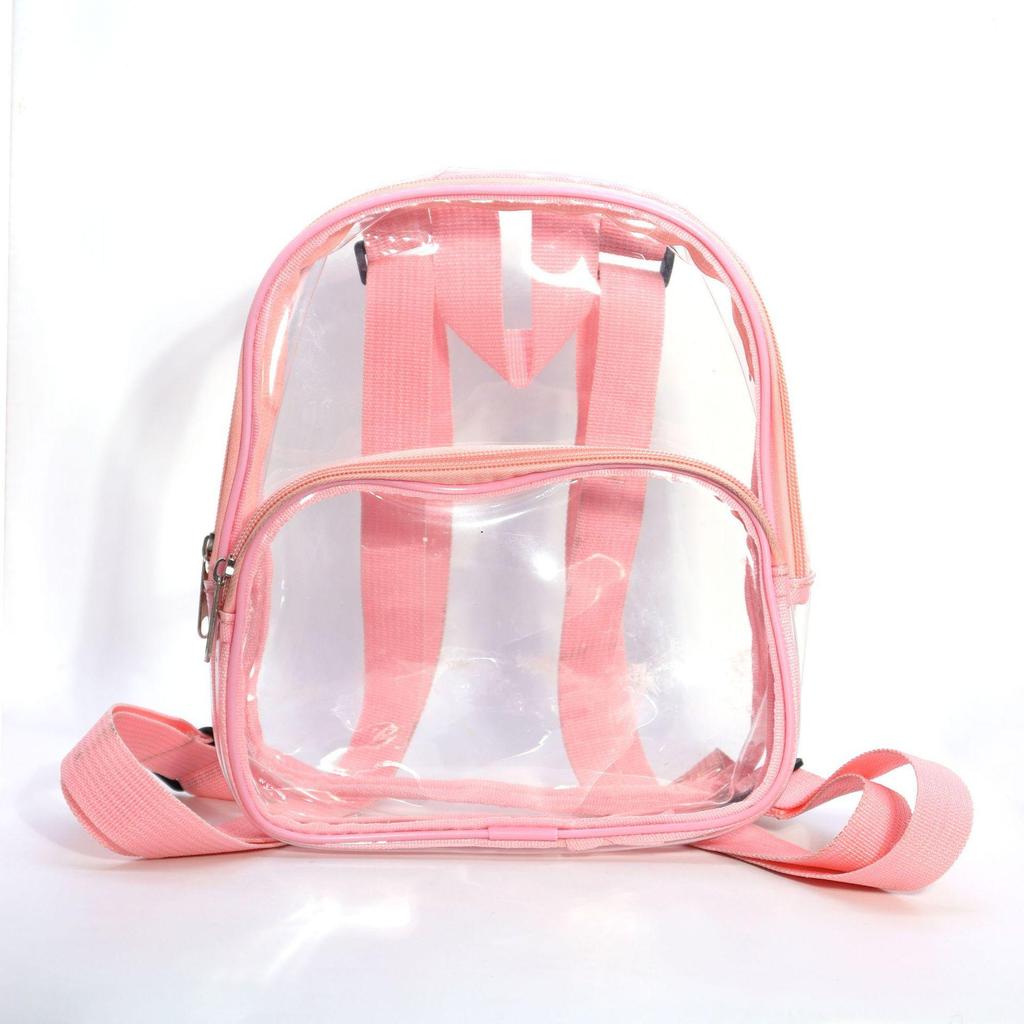 Waterproof Transparent Stadium Backpack - Large Capacity Travel, School, and Makeup Bag