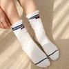 Women's Japanese Academy Style Striped Cotton Knee-High Socks