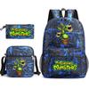 Monster Concert My Singing Monsters Three-Piece Schoolbag Backpack Large Capacity Student Schoolbag