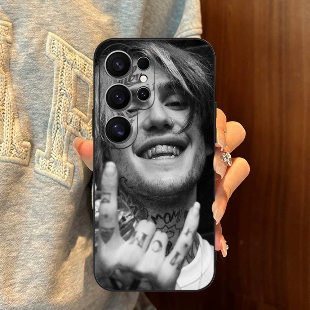 

Чехол для телефона Emo Rapper Lil Peep для Samsung S 24 Fe 25 Ultra Plus 20 Lite 21 30 22 23 24 22 Ultra 5G Fundas Samsung S22 ULTRA 5G