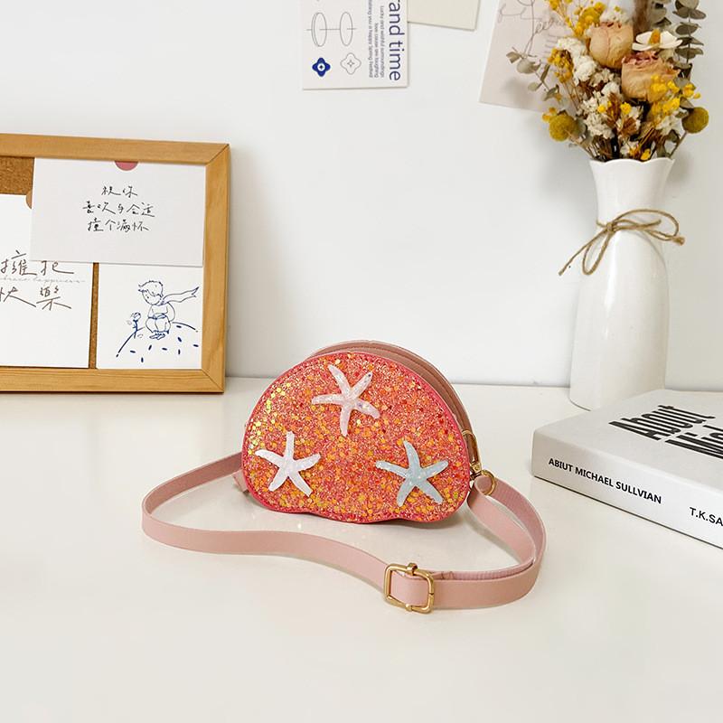 Adorable Mini Crossbody Bag For Kids Featuring Stylish Sequins And Charming Star Design