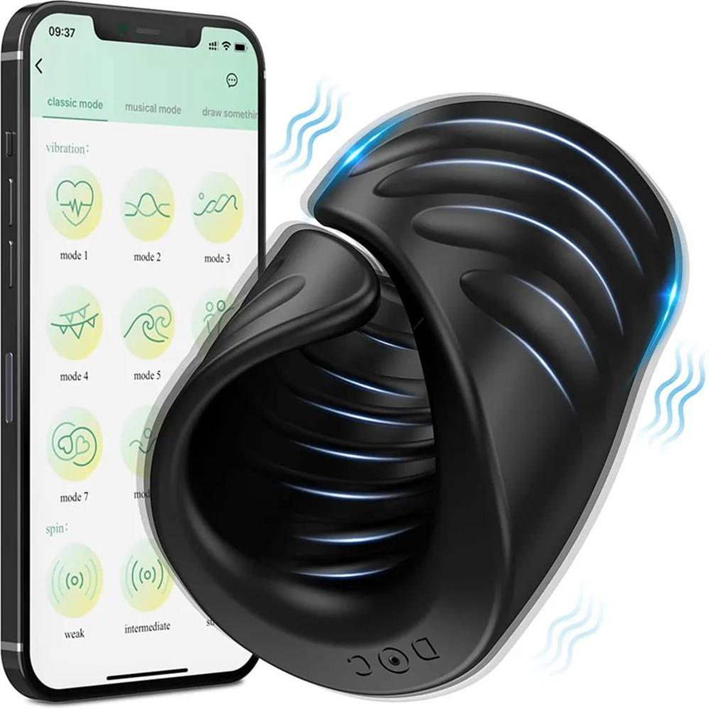 APP Remote Penis Trainer Vibrating  Male Masturbator Glans Massager Adult Sex Toys for Men