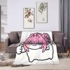 Cute Fanart N-Nikke DORO Flannel Blanket Winter  Soft Warm Throw Blanket for Girls Boys Living Room Graphic Bedspread Bed Cover