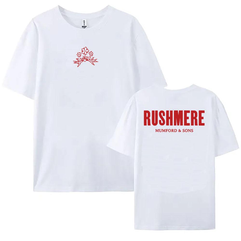 2025 Album RUSHMERE Printing Tshirt Folk Rock Band Mumford  Sons Tshirt Cotton Tees Summer Unisex Women T Shirt Unisex Streetwear S
