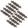 10pcs Corner Covers Vintage Exquisite Alloy Corner Protector with Screws for Wooden Case Book Scrapbook Photo Album