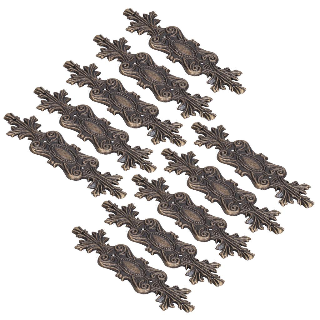 10pcs Corner Covers Vintage Exquisite Alloy Corner Protector with Screws for Wooden Case Book Scrapbook Photo Album