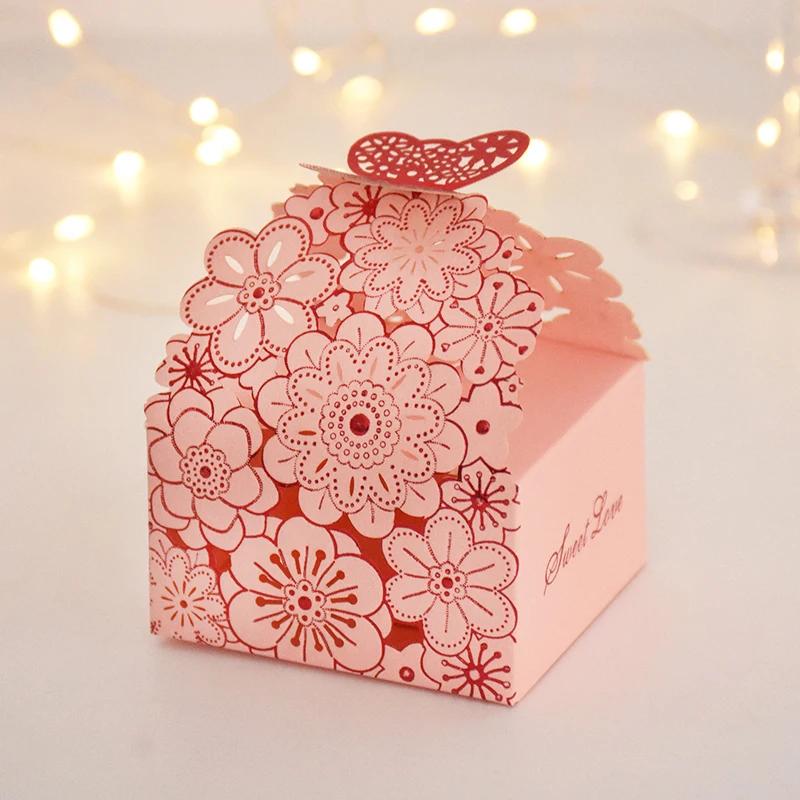 10-Piece Butterfly Candy Boxes - Wedding Chocolate Gift Packaging, Birthday Party & Baby Shower Decorations