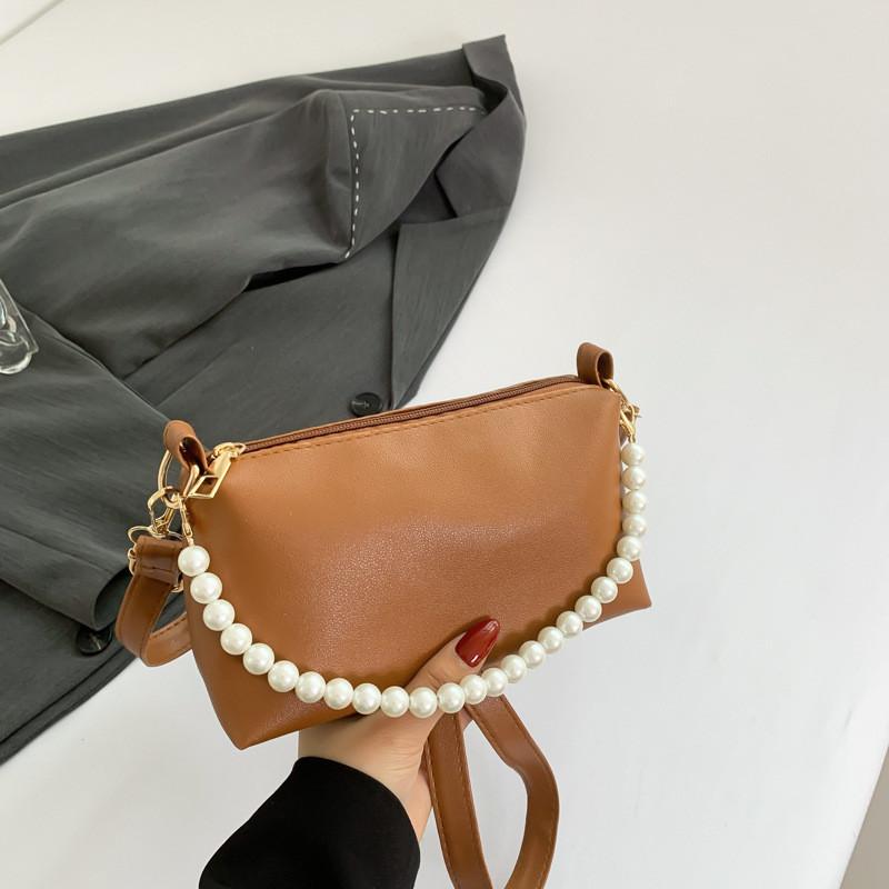 Stylish Black Pu Small Square Handbag For Women With Unique Fashionable Design коричневый