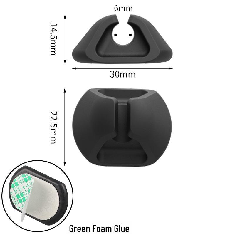 Self-Adhesive Silicone Cable Organizer for Cords and Earphones