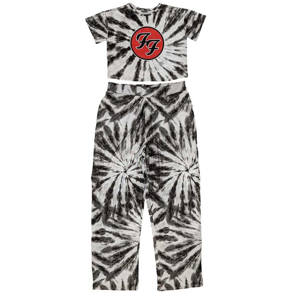 Foo Fighters Womens/Ladies Tie Dye Logo Pajama Set