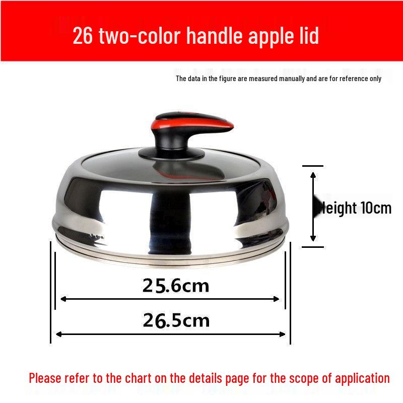 Heightened Stainless Steel Glass Pot Lid with Stand