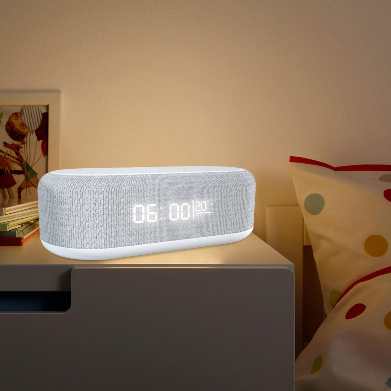 

Цифровой будильник бытовой светодиодный дисплей для гостиной ванной комнаты класса белый