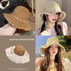Yuna Style Straw Hat With Wide Brim For Sun Protection And Beach Wear