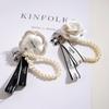 Camellia Handbag Keychain with Creative Bow Knot Pendant & Car Key Lanyard Gift