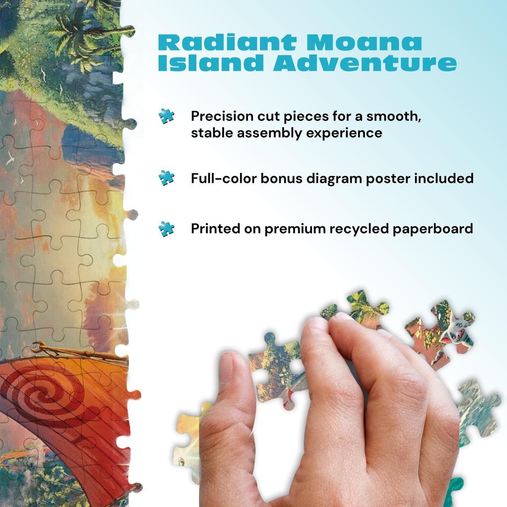 Ceaco Thomas Kinkade Disney Dreams Moana Pussel för Vuxna Levande Thomas Kinkade Konst Premium Disney Pussel för Samlare - - Disneys -