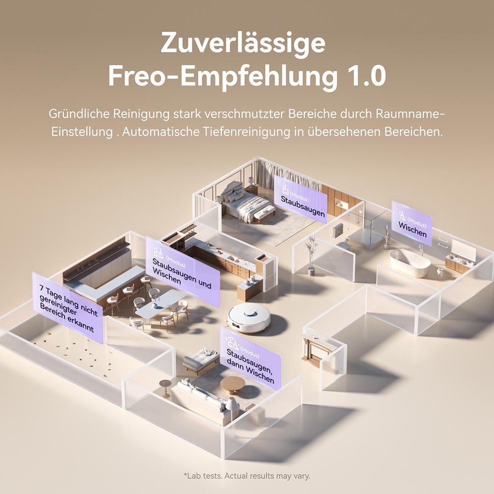 Narwal Freo X10 Pro Robot Vacuum Cleaner, Tangle Free Robot Mop, 11000Pa Powerful Suction, Self-Emptying, Auto Mop Washing, Auto Drying