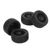 4Pcs Rubber Tire Strong Grip Powerful Buffering Racing Car Tires for UD1601 UD1602 UD1603 UD1604 UD1607 SG1603 SG1604