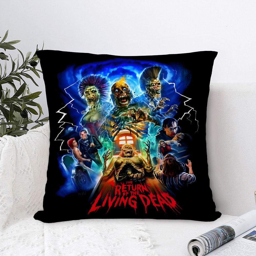 R-Return Of The Living Dead Pillow Case Plush Fabric Soft Pillowcase Double Sided Print Sofa Cushion Cover Throw Pillow Cover