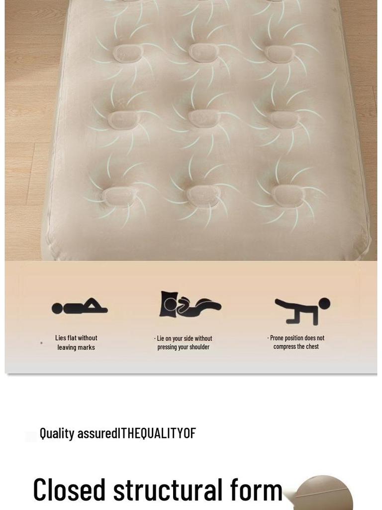 Portable Inflatable Camping Mattress - Folding Air Cushion Bed for Tent & Home Use